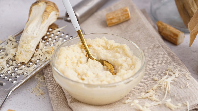 bowl of horseradish