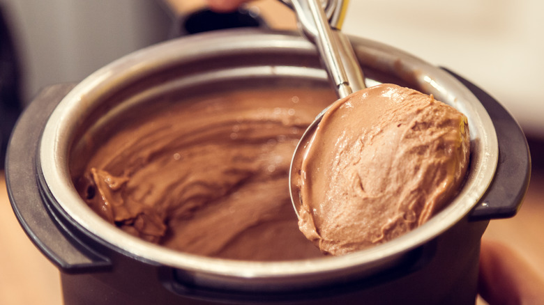 homemade chocolate ice cream