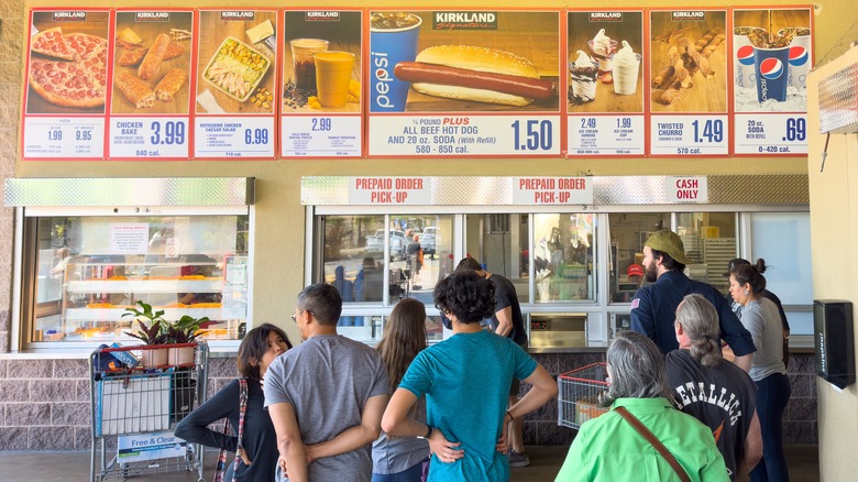 Line at Costco food court