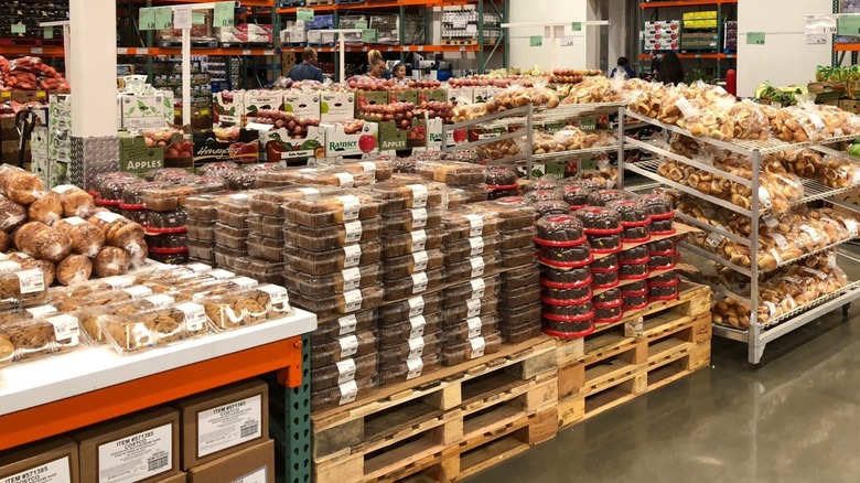 Costco baked goods on display