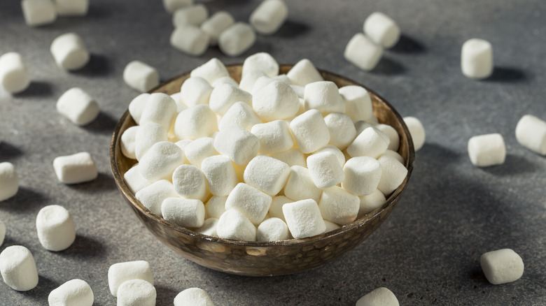 bowl of mini marshmallows