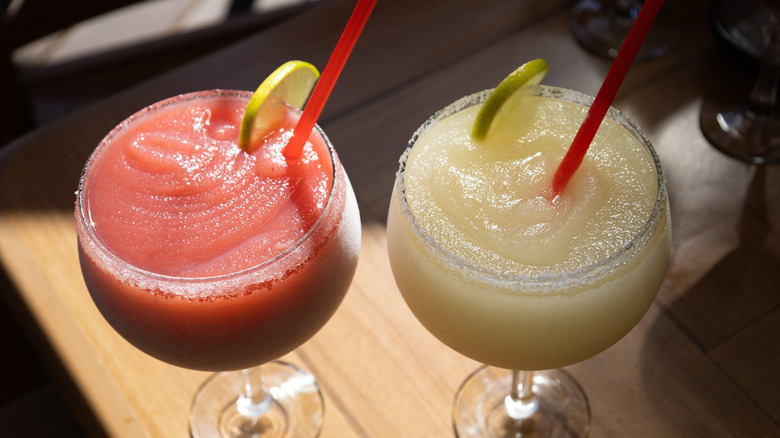 two frozen margaritas