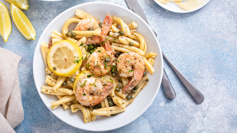 shrimp with lemon caper sauce