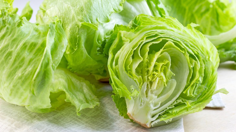 Heads of lettuce