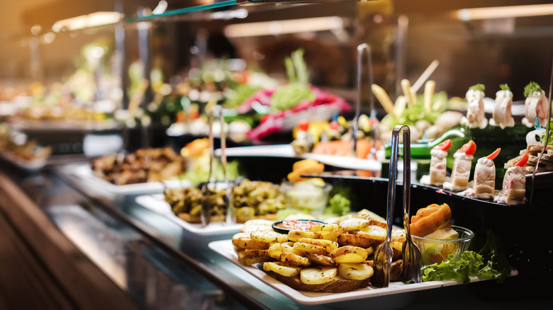 dinner party spread