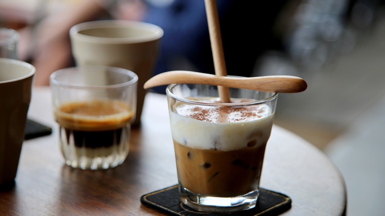 Vietnamese iced coffee drink 