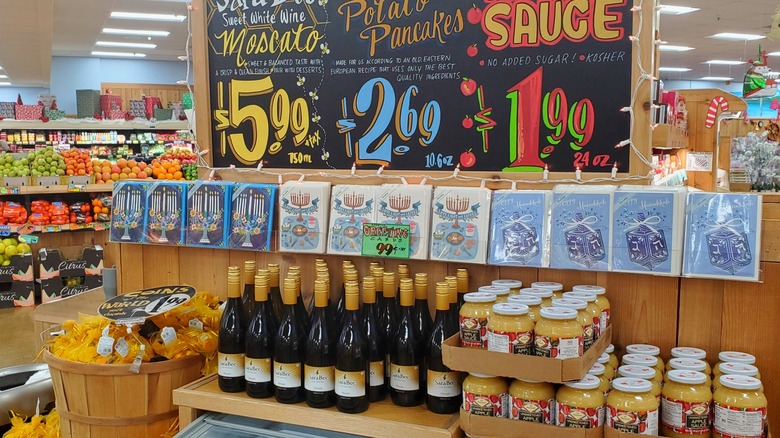 Trader Joe's store signs and products 