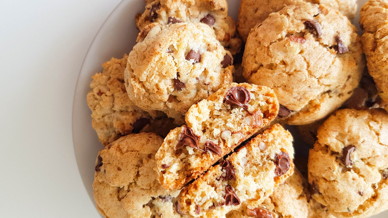 plate of cowboy cookies