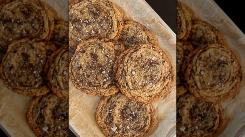 pan-banged chocolate chip cookies 