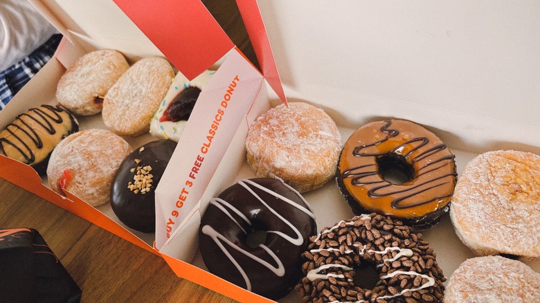 dunkin donuts in a box