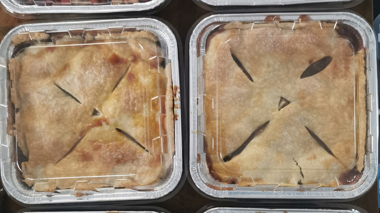 Packaged pie for delivery