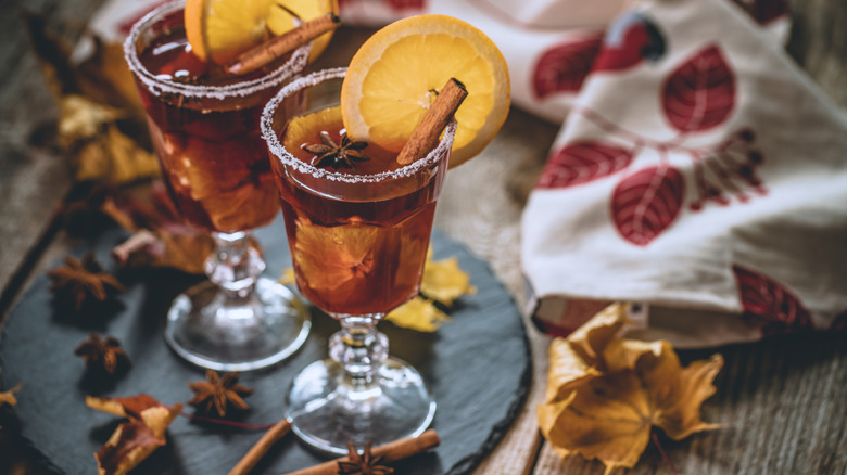 fall bourbon cocktails with spices