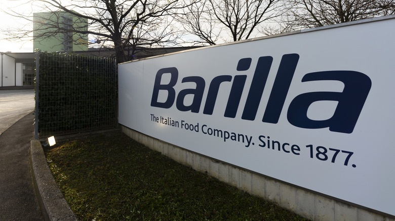 Outside Barilla pasta plant