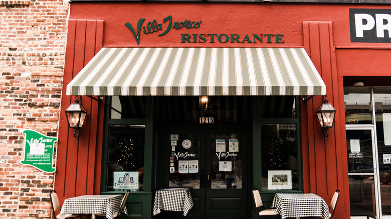 South Carolina's Villa Tronco restaurant front