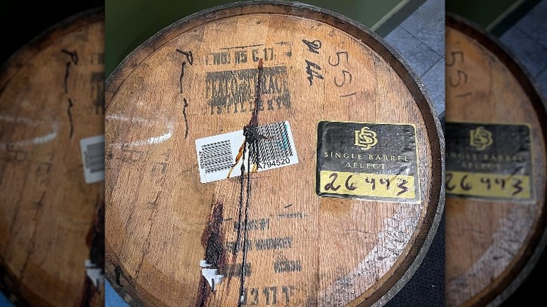 barrel from Buffalo Trace Distillery