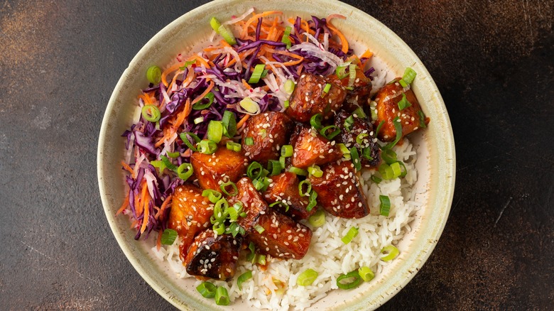 fried tempeh with rice