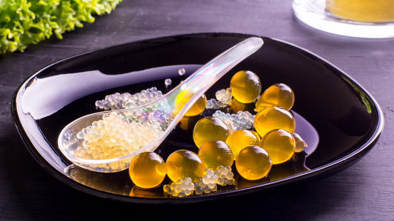 Molecular gastronomy food