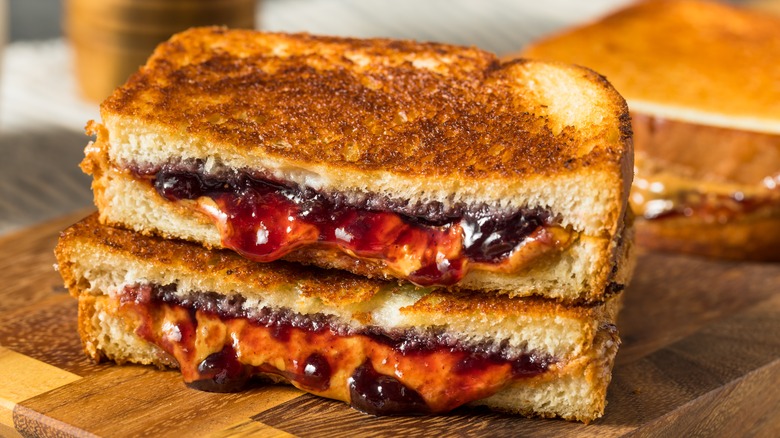 peanut butter and jelly sandwich