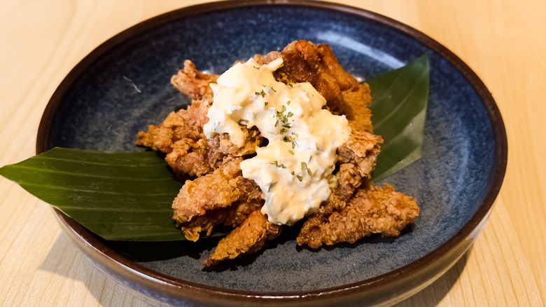 fried chicken with Japanese tartar sauce