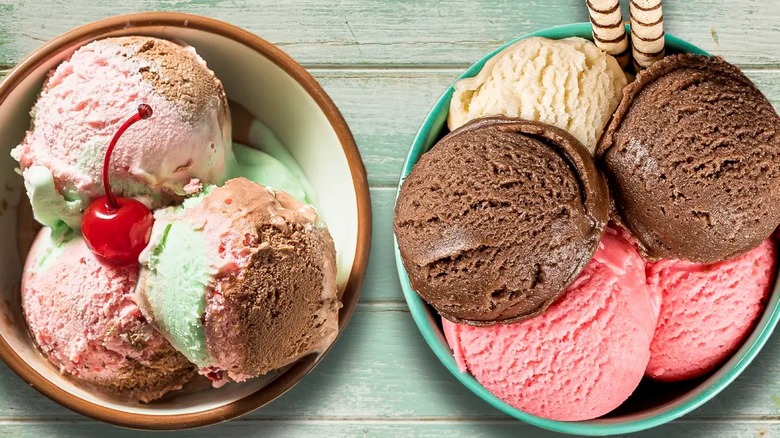 spumoni and neapolitan ice cream