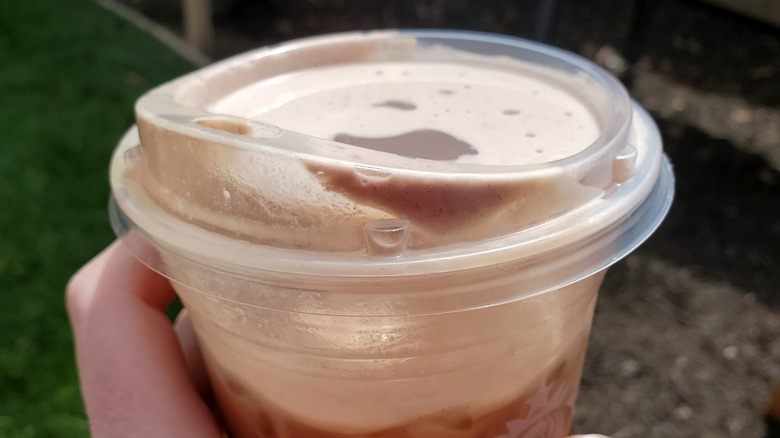 Cold foam on a Starbucks Cold Brew coffee