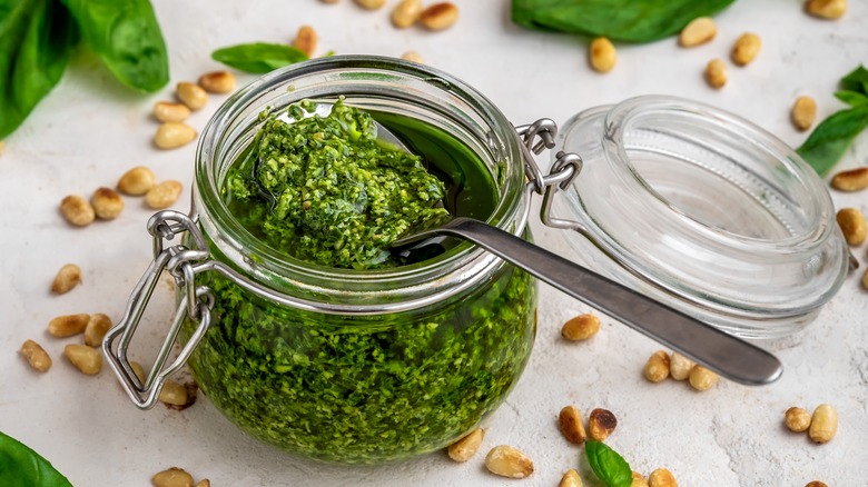 fresh homemade pesto