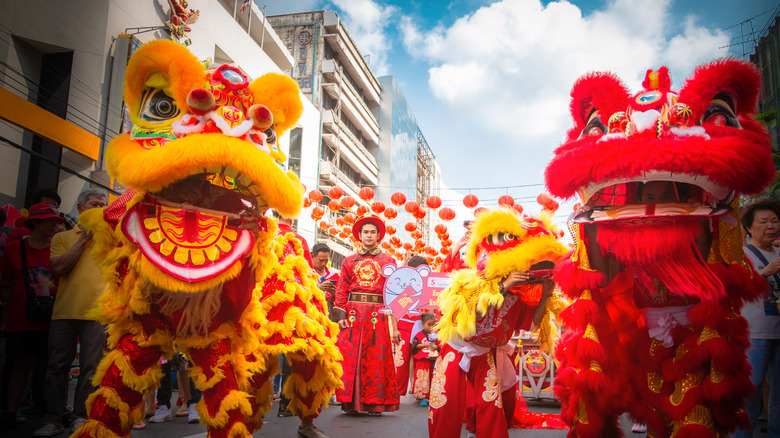 traditional lion dance