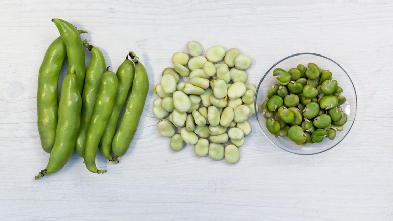 Peeled fava beans