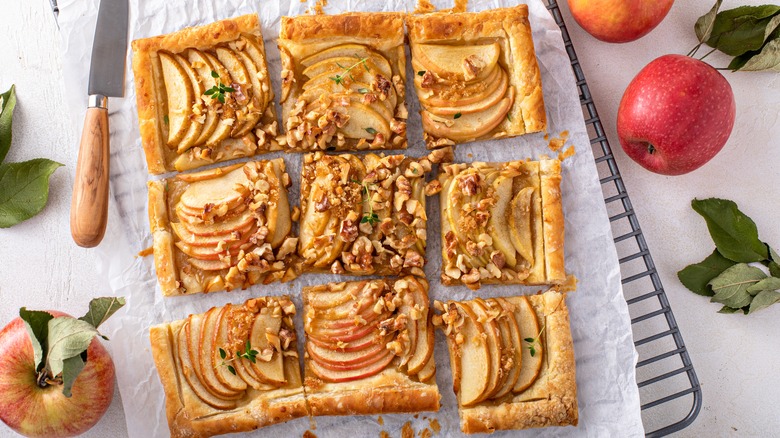 Rustic apple tart