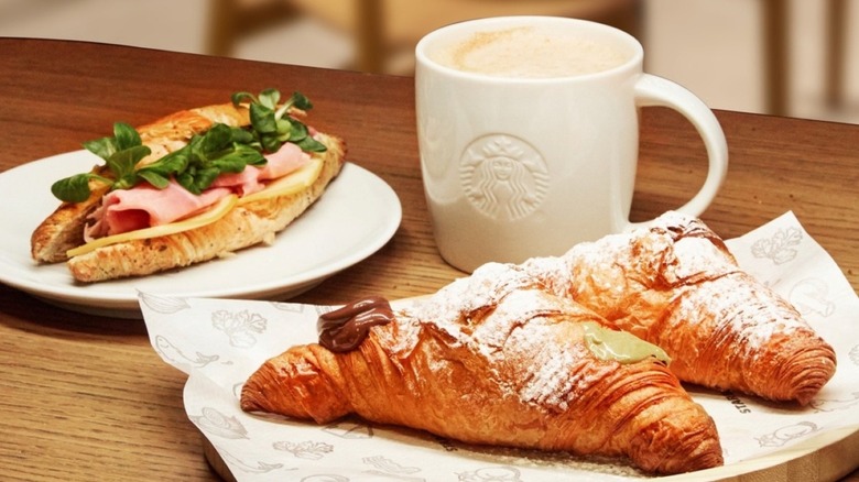 Starbucks Italy baked goods with mug of coffee