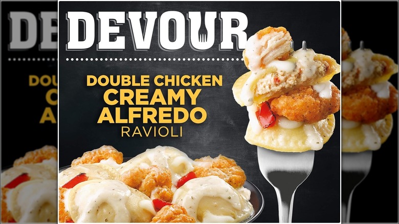 Devour Double Chicken Creamy Alfredo Ravioli