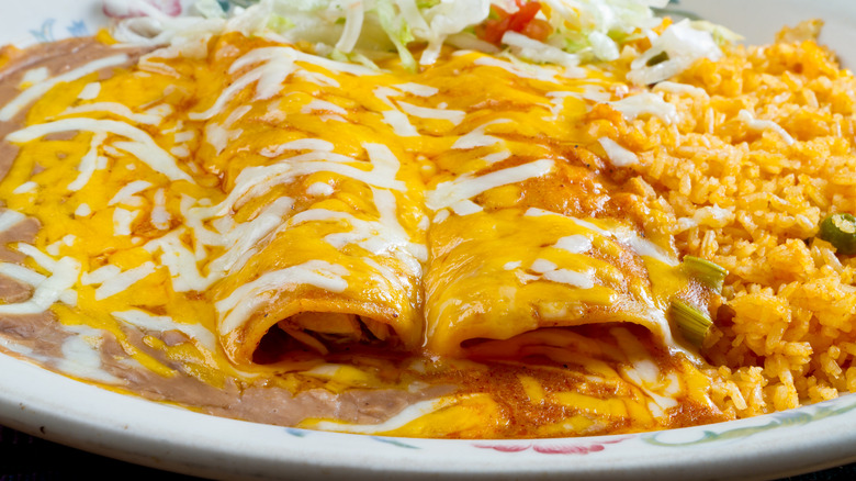 enchiladas on a plate