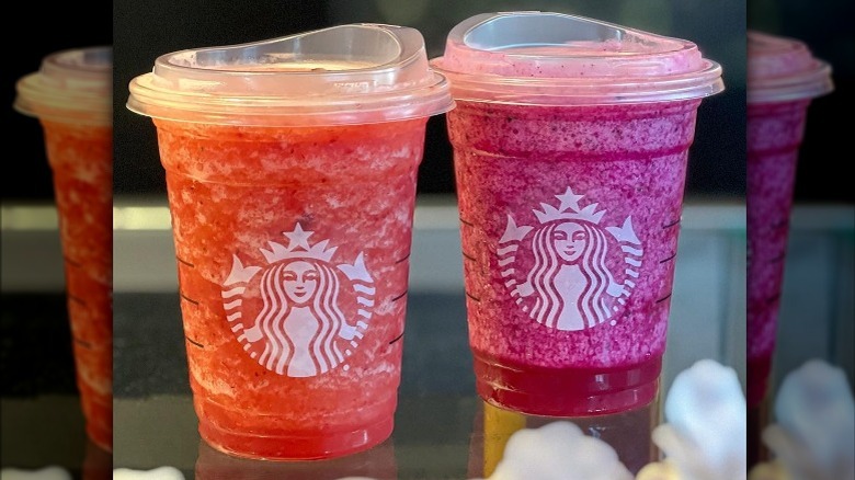 Two Starbucks Frozen Lemonades