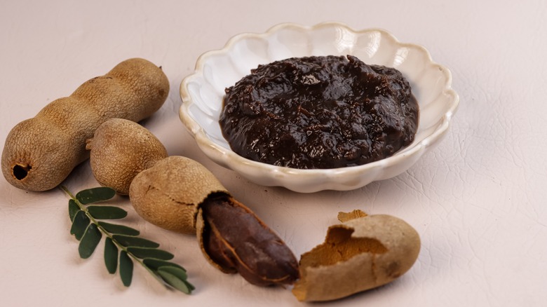 Bowl of tamarind paste