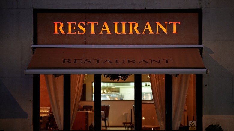 Generic restaurant exterior