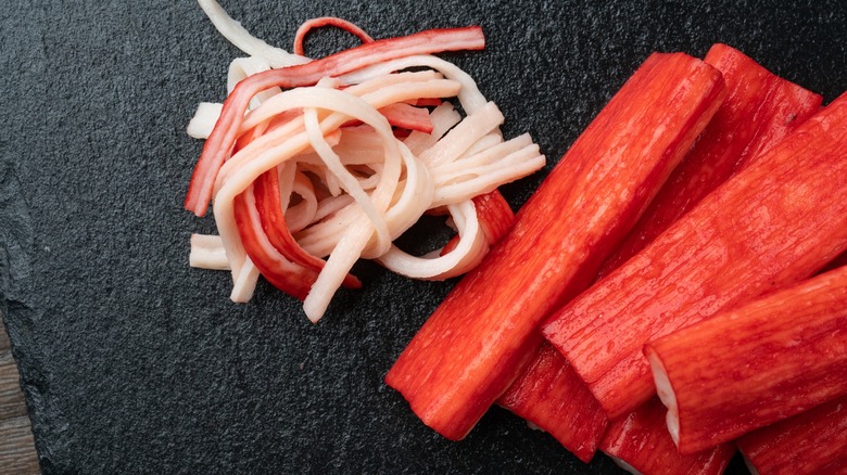 shredded crab stick