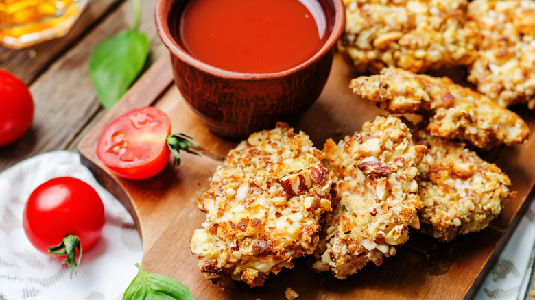 Almond crusted chicken tenders