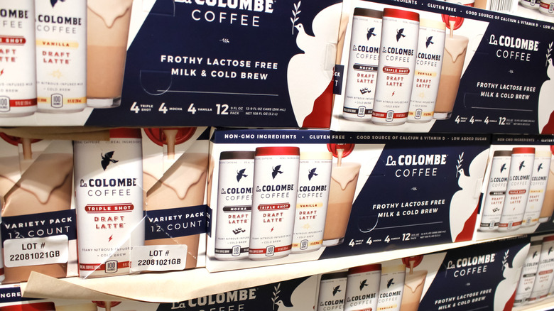 display of La Colombe coffee