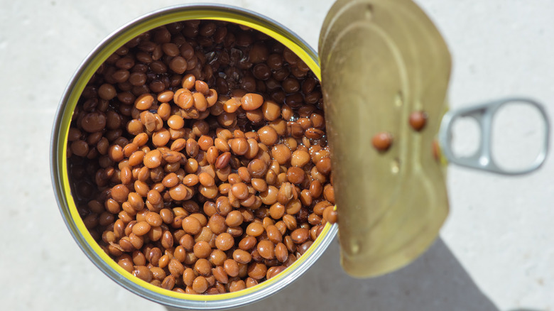 canned lentils