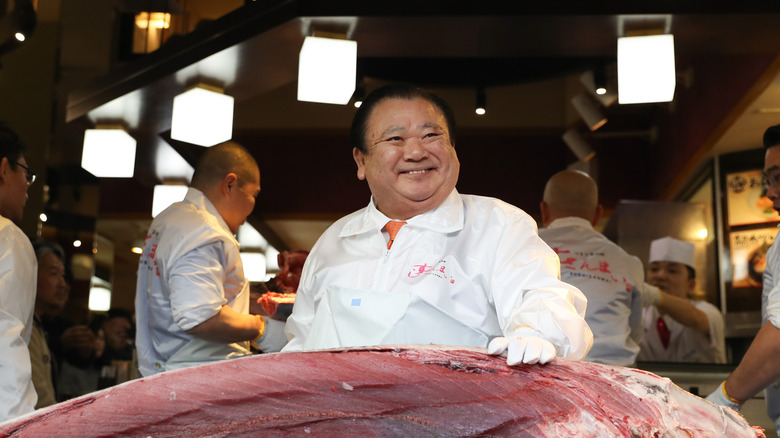 Kiyoshi Kimura at tuna auction