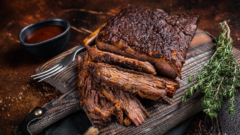 served Texan barbacoa