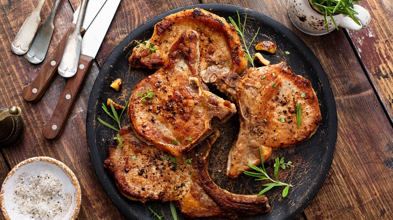 pork chops with rosemary