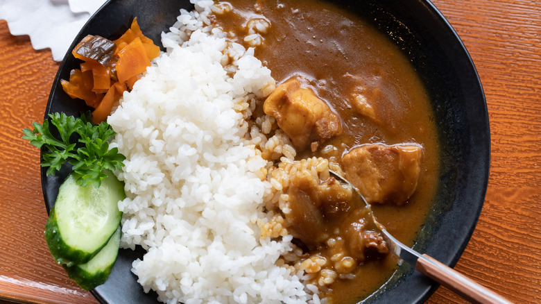 bowl of curry rice