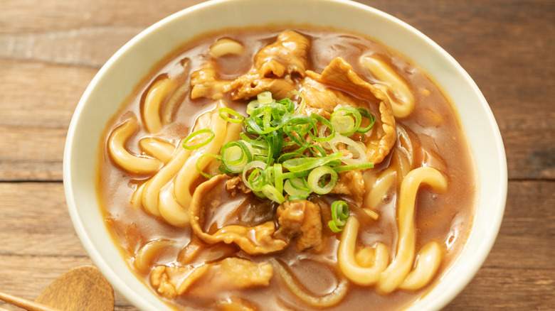 bowl of curry udon