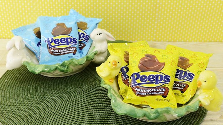 chocolate covered Peeps