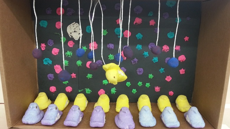 peeps in diorama