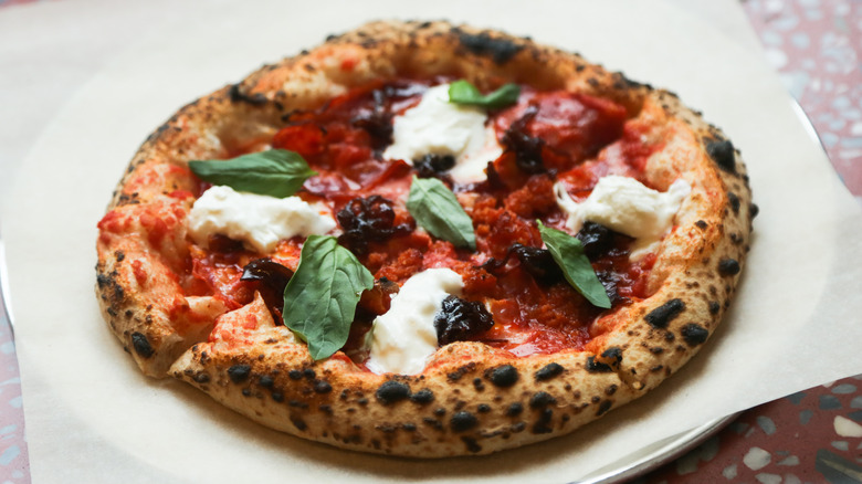 Pizza with nduja