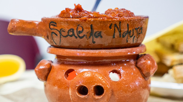 'nduja in pig crock