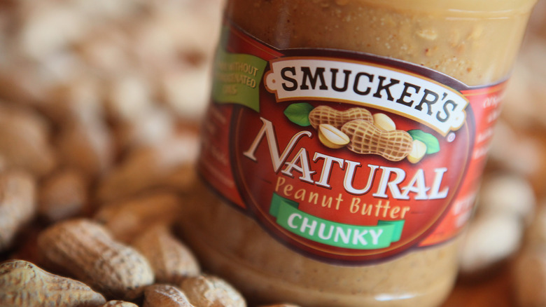 Smucker's natural peanut butter jar