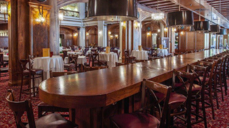 Long table in Walnut room